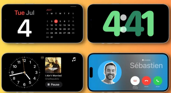 泉州苹果手机维修分享iOS17横屏充电待机显示有什么好处 