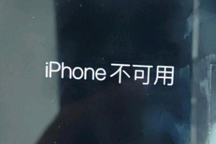 泉州苹果服务网点分享锁屏界面显示“iPhone 不可用”如何解决 